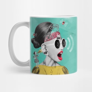 Womens rights /surreal collage art Mug